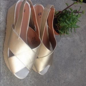 H&M platform wedge sandals